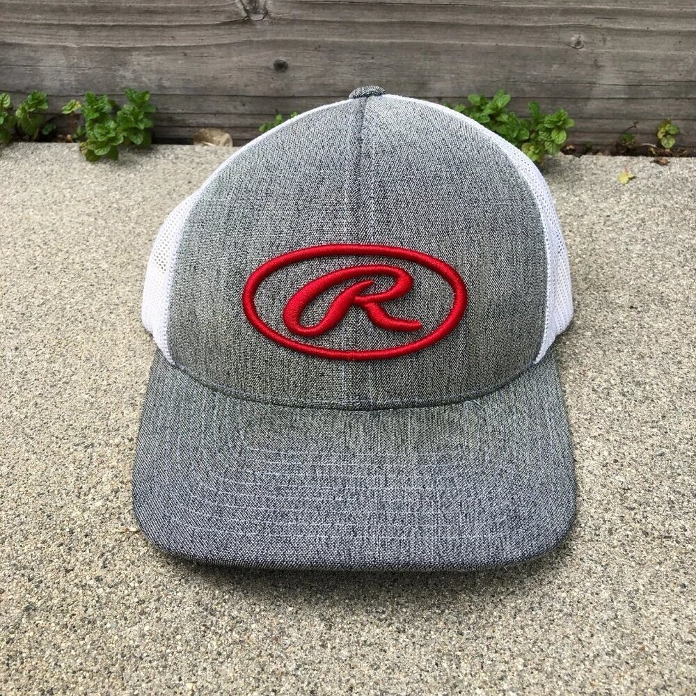 VTG PACIFIC HEADWEAR Rawlings Trucker Hat Men's Embroidered Snapback Gre…​​